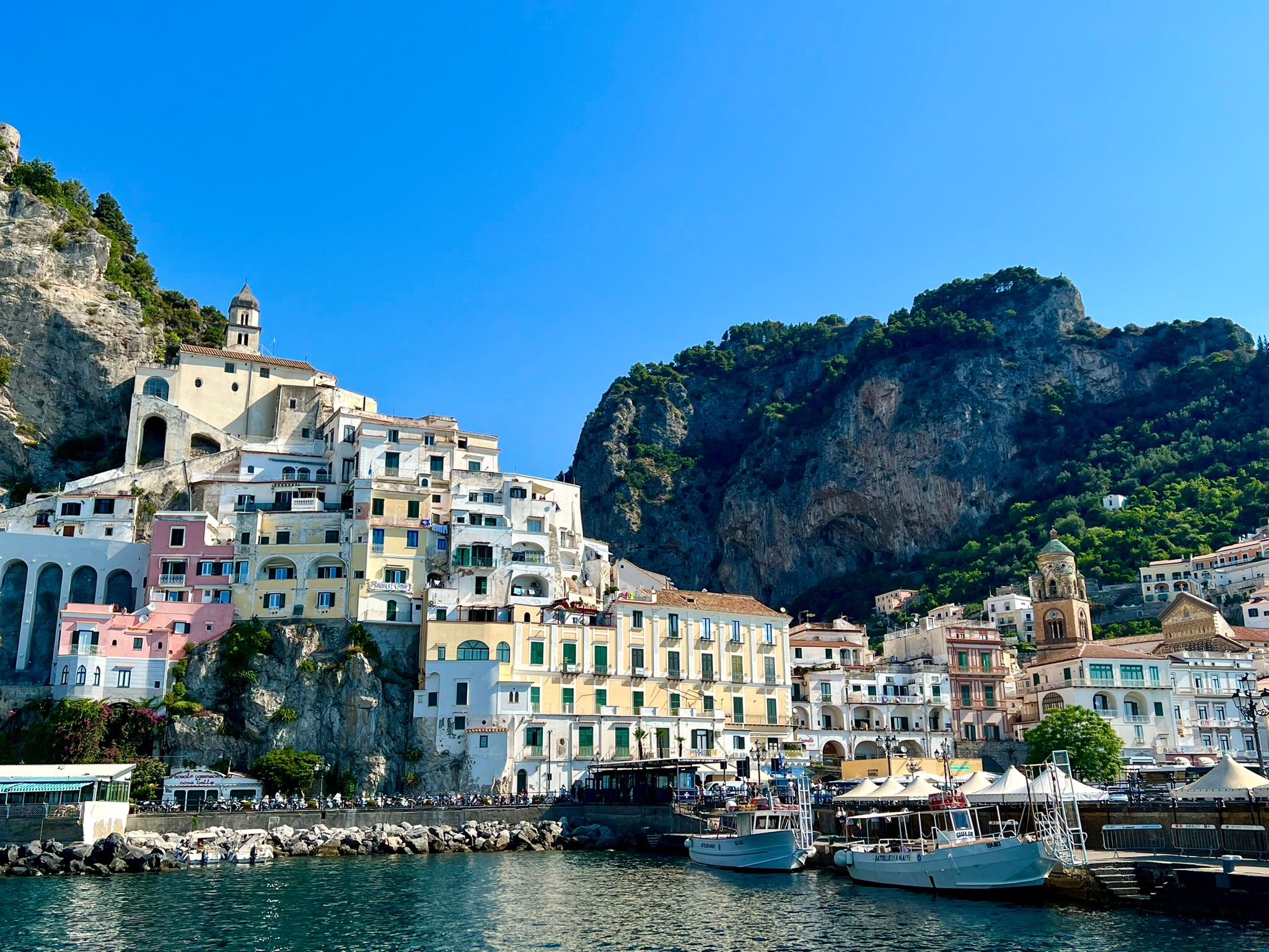 View of Amalfi from the water